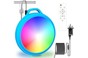 EEIEER Pond Lights, 64 LED Swimming Pool Lights RGB Underwater with Remote Control, Hot Hub IP68 Light for Aquarium, Garden, Yard, Pool, Fountain, Pond, Blue, (LT-01)
