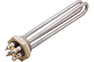 AIICIOO Resistenza in acciaio inox 48V 1500W BSP 1.25 pollice (DN32) con anello in silicone