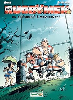 jaquette livre Les Rugbymen - tome 14 - On a déboulé à Marcatraz !