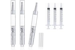 SHCHME 6 PCS Touch Up Pen, Refillable Pens for Touch Up, 3ml Transparent Tube with Burshes for Drywall Furniture Repairs