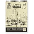 Anupam Sketch-O Sketchbook A4 | 25 Sheets 50 Pages | 140GSM | Durable Acid Free Drawing Paper | Top Spiral-Bound Sketchpad for Artists & Professionals for Marker Colored Pencil Charcoal Pastels