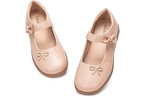 Frank Mully Mädchen-Kleiderschuhe Mädchen Mary Jane Flache Schuhe Ballerinas Flache Party-Schulschuhe mit Schleife für Kleinkinder/kleine Kinder/große Kinder