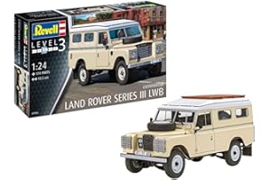 Revell Modellbausatz I Land Rover Series III LWB 109 I Detailreicher Level 3 Fahrzeug Bausatz I 174 Teile I Maßstab 1:24 I für Kinder und Erwachsene ab 10 Jahren, Mittel