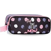 Roll Road Roll Road The time is now Double Pencil case Black 23x9x7cm Polyester