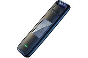 LETJUM Etilometro Profesionale Portatile,Alcolometro Elettronico Senza Contatto con Schermo LCD, Alcol Test Design Antipolvere, Tester Digitale Dell'Alcool Ricaricabile, Rilevatore di liquori Compatto