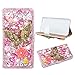 Produktbild Evtech (tm) Schmetterlings-rosa Strass Bling Kristall Glitter-Buch-Art-Folio-PU-Leder-Mappen-Kasten mit Handtasche Handyhalter & Karten Slots for iPhone6 plus/iPhone 6s plus