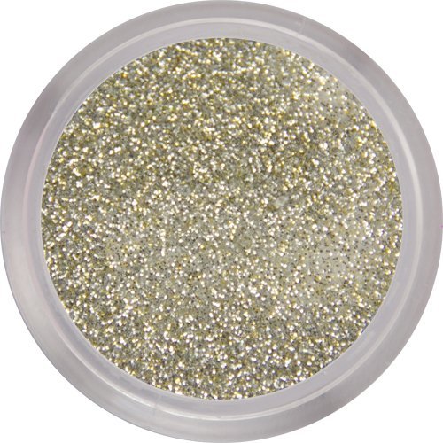 nail perfection 3.5g LOVE BITES acrylic nails powder (silver with gold glitter)