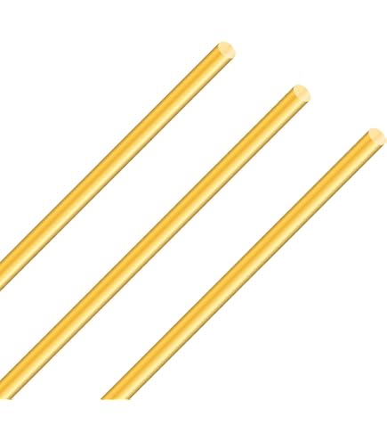 Tige Carrée Laiton Massif H59 – Barre Fine 4x4mm / 500mm (ou Autres Tailles), Résistante Et Malléable Pour Bricolage Et Création