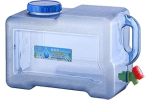 cutecool 5-22L - Tanque de Agua para Acampar Coche, portátil con Mango, bidón de Agua con Grifo, Viajes, Camping, Barbacoa, Pesca