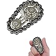 Niralasa Fidget Toys for Kids, Fidget Toys, Black Compact Toys for Kids Adults Bicycle Chain Top Stress Relief Toy Durable Po