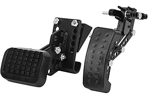 AQXREIGHT Extensions de Pédale de Frein, Rallonges de pédales et d'accélérateur de 2 à 6 pouces, adaptée aux conducteurs de petite taille et compatible avec la plupart des modèles de voitures
