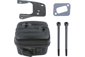 Escape para Husqvarna 346XP 340 345 351 353 Motosierra, ADEFOL Silenciador de Escape Accesorios de Motor Silenciador + Junta + Soporte + Tornillo Piezas de Repuesto Muffler