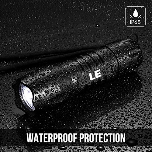 LE 2er Set Superhelle LED Taschenlampe, 14 LED, inklusive 6 AAA-Batterien, Camping Handlampe - 4