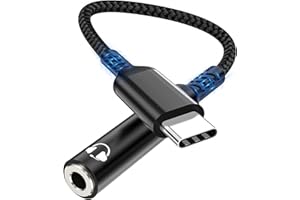 layajia Adaptador USB C a Jack 3,5mm, Adaptador Auriculares Tipo C para iPhone16/15, USB Tipo c a Audio AUX para Samsung Galaxy S24 S23 Ultra Note 20, Huawei P50 P40/Mate 30 20, Pixel 4/3