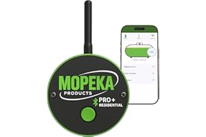 Mopeka PRO+LR Ultrasonic Distance, Volume, Temperature Measuring Sensor for Bulk Chemical, Oil, Fuel, Beverage, Beer, and Industrial Storage Tanks