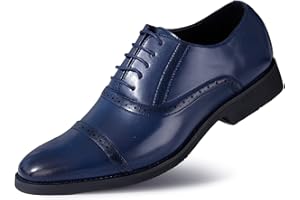 Rodawu Chaussures de Ville Homme Cuir Oxford Lacets Derby Dressing Chaussures de Mariage Homme