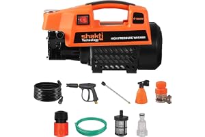 Shakti Technology S3 High Pressure Car Washer Machine 1800 Watts and Pressure 120 Bar for Cleaning Car, Bike & Home (S3)