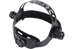 01 02 015 Welding Mask Headband, Soft Plastic Adjustable Welding Headband Humanized for Solar Auto Darkening Welding Mask(Black)