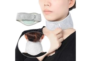 BRRNOO Cervical Halsband Cervicalstütze Verstellbar,Halskrause und Nackenbandage, Nackenstütze gegen Nackenschmerzen, Wärmende Nackenwärmer mit Turmalin Magneten, selbstwärmend verstellbare Cervicalstütze
