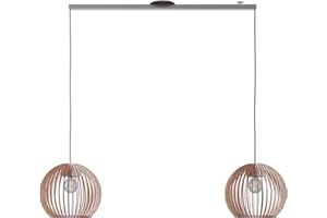 ‎LIGHTSWING Lightswing Twin Aufhängesystem für zwei Hängelampen - Edelstahl 90cm - Müheloses Schieben, Drehen und vorübergehendes Abnehmen der zwei Pendelleuchten
