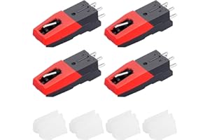 UMILKI Plattenspieler Nadel,4Pcs Ersatznadel für Plattenspieler, Nadel für Plattenspieler,Plattenspieler Ersatznadel für Schall Plattenspieler,Crosley, ION, Jensen, Bush und Teac