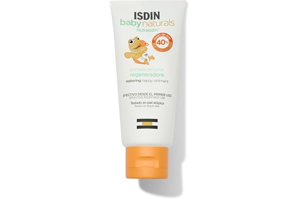 ISDIN Nutraisdin Baby Naturals Pomada del Pañal Regeneradora, Crema que Protege y Regenera la Piel Sensibilizada de bebé, con 40% Zinc