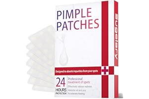EVEELLYN Pimple Patch 96 Pièces Patch Bouton Acné Invisible Hydrocolloïde Naturel avec Huile d’Arbre à Thé et Acide Salicylique Patchs Bouton Anti Acné Jour & Nuit 2-en-1, Absorbant et Imperméable