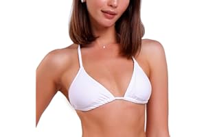 FITTOO Triangle Push up Bikini Top for Women Sexy Basic Padded Bikini Separates Swimwear