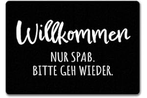 ‎SPEECHEESE speecheese Hau ab Fußmatte in 35x50 cm ohne Rand Willkommen Nur Spaß. Bitte GEH Wieder. Sarkastisch Humorvoll - Christkind Weihnachtsbaum Spaßgarant