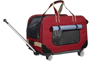 PETEMOO Sacs de Transport pour Chiens Chats，Pliant Sac Respirant Pet Carrier Voyage De Plein air
