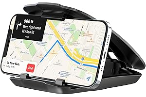 APPS2Car Soporte de Coche GPS para salpicadero de Coche, Compatible con Todos los Dispositivos de 3 a 6,8 Pulgadas, Soporte Adhesivo Antideslizante para Garmin Nuvi, Tomtom, Magellan Roadmate, iPhone