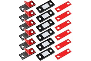 Magnetschnäpper Magnete für Schranktüren Jiayi 6 Stück Ultra Dünn Türmagnete Selbstklebend für Möbel Schrankmagnete Stark Schrank Magnete Magnetverschluss Schubladen Magnet Türschließer Möbelmagnete