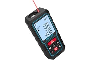 MiLESEEY dalmierz laserowy, 120 m, z elektronicznym czujnikiem nachylenia, dokładność ± 2 mm, pitagoras, powierzchnia i objętość, podświetlany wyświetlacz LCD 2", bateria w zestawie