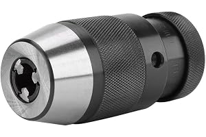 YUMILI Högpresterande borrchuck, 0-13 mm, 1/2 tum, självspännande snabbchuck av stål B16 för svarvmaskiner, elektriska borrma