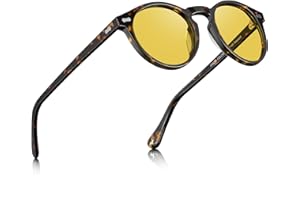 CARFIA Polarised Womens Sunglasses Vintage UV400 Protection Acetate Frame