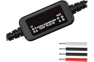 Xdingjiala DC 12V/24V to 5V Buck Converter Module DC 8-30V to 5V 3A 15W Power Transformer Step-down Converter for Car, Vehicle, Motor, LED and more