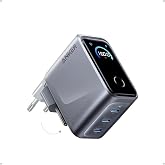 Anker Prime Fast Charge USB C Charger 160W with 3 GAN Ports | Smart Touch Screen Up to 140W Per Port for Laptops Macbook iPad