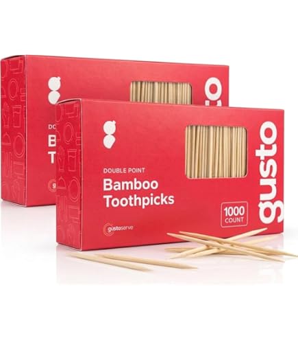 Vecent Portable Wood Toothpick Holder Mini box Two Light Brown