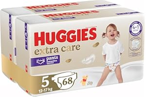 ‎HUGGIES Huggies Extra Care Pants Pieluchomajtki rozmiar 5 (12-17 kg) 68 szt.