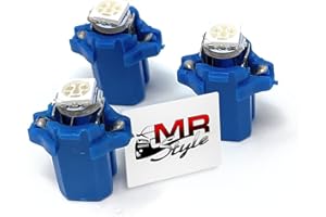 ‎MR-STYLE MR-Style Set Aufkleber und 3x high Power LED Tachobeleuchtung (blau) kompatibel mit VW Golf 2 1983-1992, Instrumentenbeleuchtung Umbauset