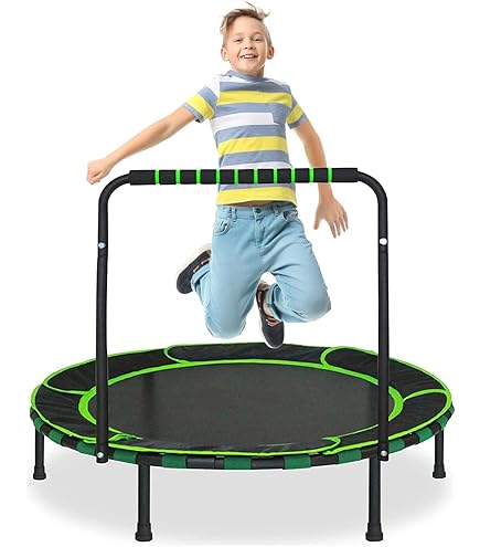 Trampolino Elastico Per Bambini 94cm Con Manico - Pieghevole Per Interni Ed Esterni | Capacità 60kg - Foto 3