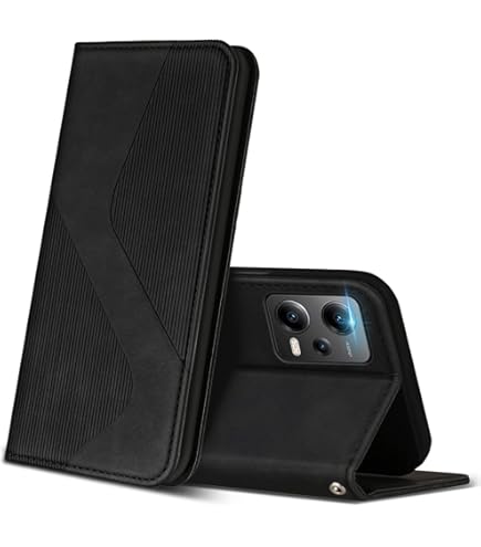 ChoosEU Cover A Libro In Pelle Per Xiaomi Redmi Note 12 5G / Poco X5 5G, Con Slot E Supporto, Design 'Ragazza' - 4