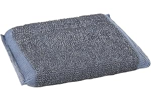 COFAN Estropajo | Almohadilla | Fabricado en Abrasivo con Hilo INOX | Pack de 16 Unidades