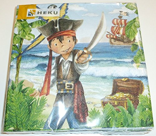 HEKU® 20 Servietten 33x33cm Tissue 243-36 Design: Captain Jack