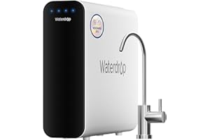 Waterdrop TSU 0,01μm Filtraggio dell'Acqua Sistema Sotto il Lavandino Con Ultrafiltrazione, Capacità Elevata a 3 Stadi, Pannello Intelligente, Nessuna Acqua di Scarico, Ridurre i PFAS, PFOA/PFOS