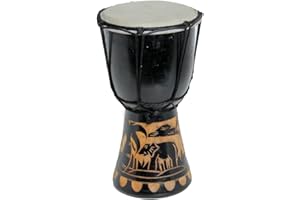 CIFFRE 20cm Djembe Tambor Bongo Ninos Drum Yembe Tromel Elefante A1