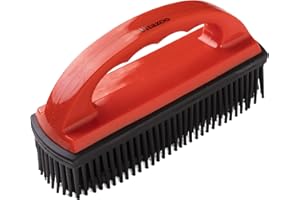 vitazoo Kleiderbürste zur Entfernung von Tierhaaren - Teppichbürste Auto Bürste Polsterbürste zur Tierhaarentfernung - weiche Textil Bürste für Katzen und Hundehaare - Rot