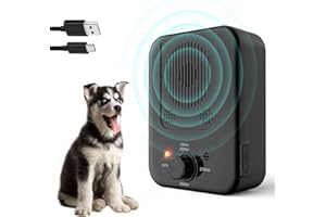 ZFZZC Anti ladridos Perros, 3 Frecuencia Ajustable Dispositivo antiladridos, 10M Recargable Automático Dispositivo Ahuyentador de Perros Tapón de Ladridos a Prueba para Perros pequeños y Grandes