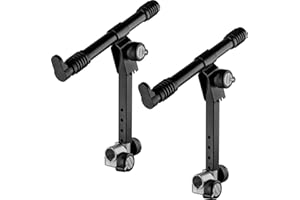 QUIK LOK - QLX/3 COPPIA DI BRACCI AGGIUNTIVI PER SUPPORTO A "X" Supporti Aggiuntivi Regolabili in Altezza, Angolazione, Inclinazione, Colore Nero