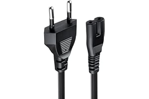 Tolesum 3 M Cable de Alimentación de con Euro IEC C7 Cable de Alimentación Adecuado para PS3/ PS4/ PS5/ Xbox Series X/S